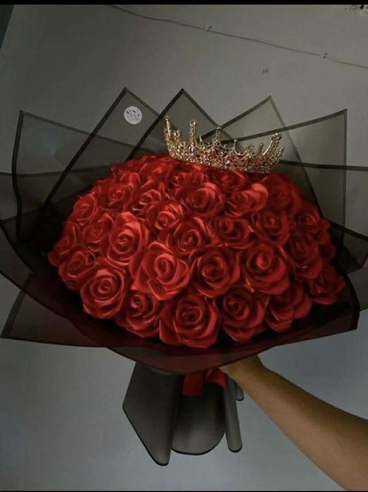 Продаж букетиків з Атласної стрічки