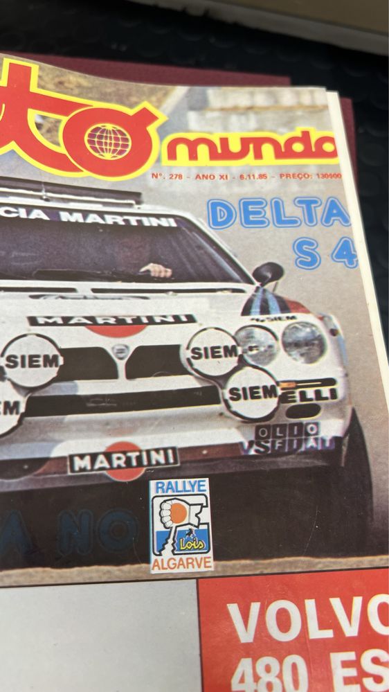 Revistas Automóveis Auto Mundo 5 volumes de 1979 a 1985