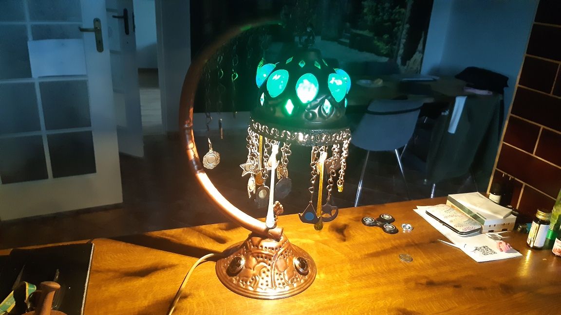 Stara lampa miedziana