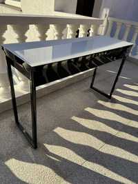 Konsola biurko Piano black 120x45x75