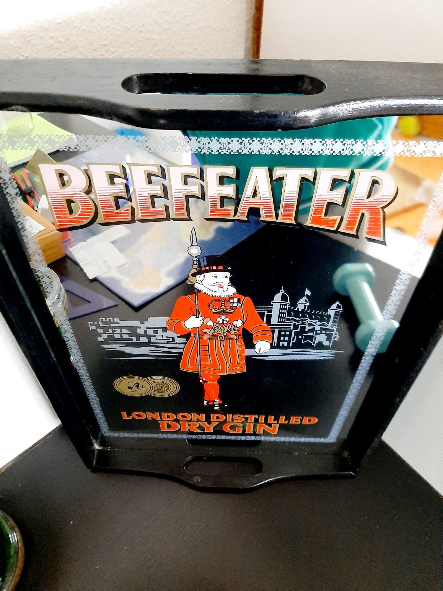 Tabuleiro/Espelho de Bar "Beefeater London Dry Gin"