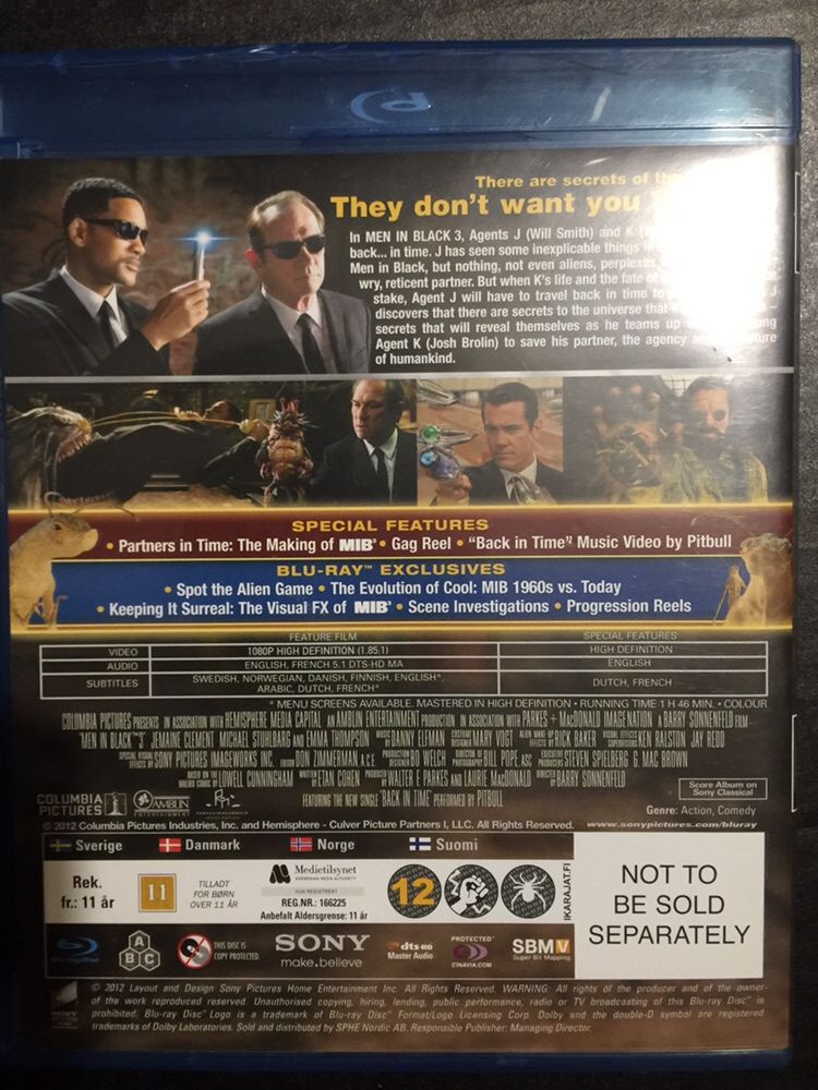 DVD blueray box set - Men in Black - 3 filmes