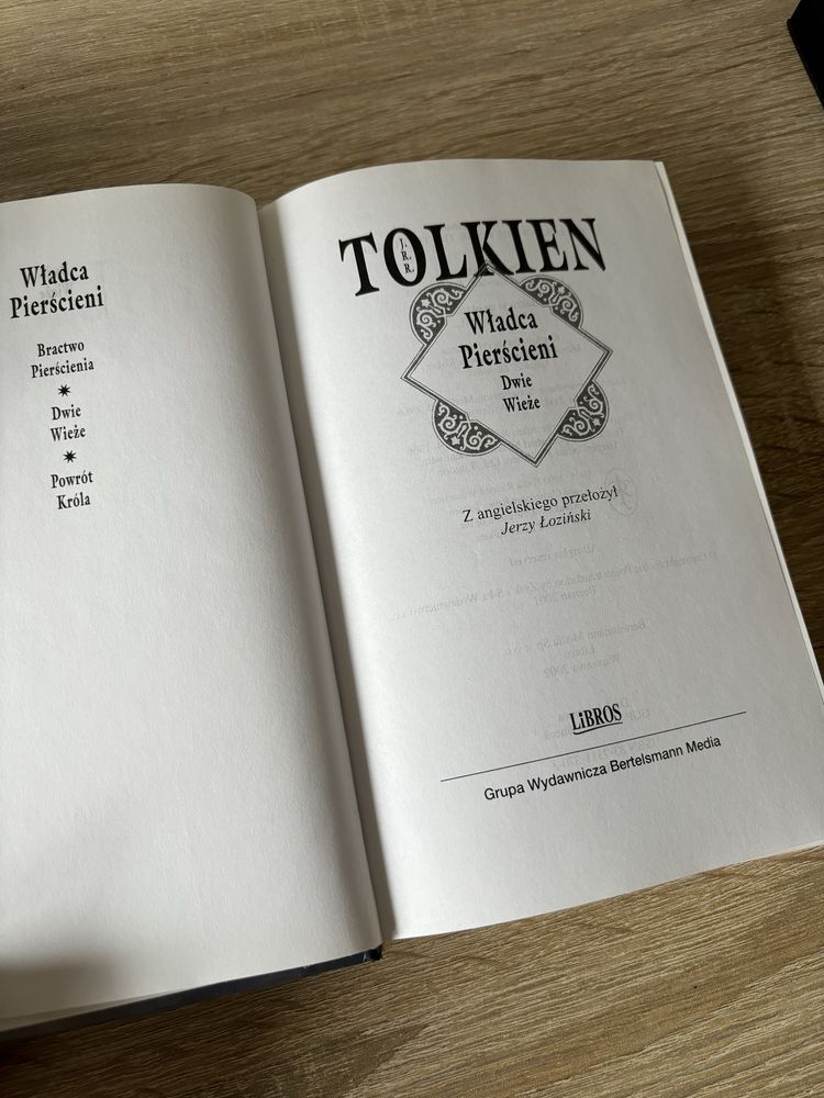 Władca Pierścieni Dwie Wieże - J. R. R. Tolkien Libros Łoziński