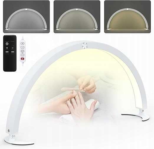 Lampa Stołowa LED Do Paznokci W Kształcie Półksiężyca 73 Cm 3 Tryby