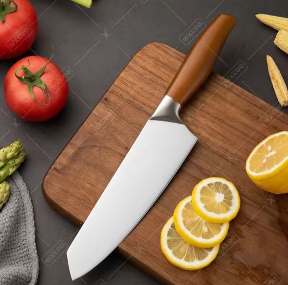 Набор японских Ножей Santoku Спешите АКЦИЯ(Шеф-нож для рыбы в подарок)