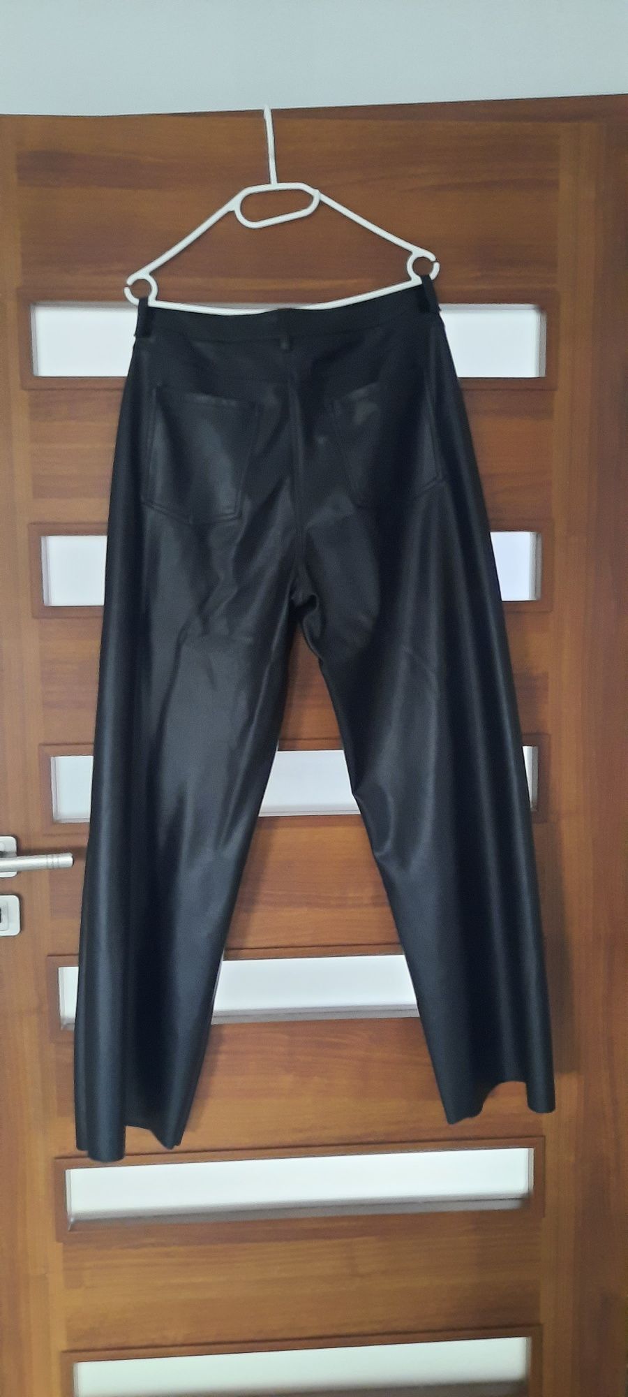 Skórzane czarne spodnie