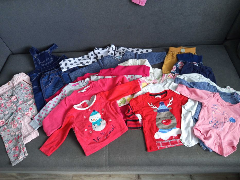 Duża paka ubranek dla dziewczynki - rozm. 74