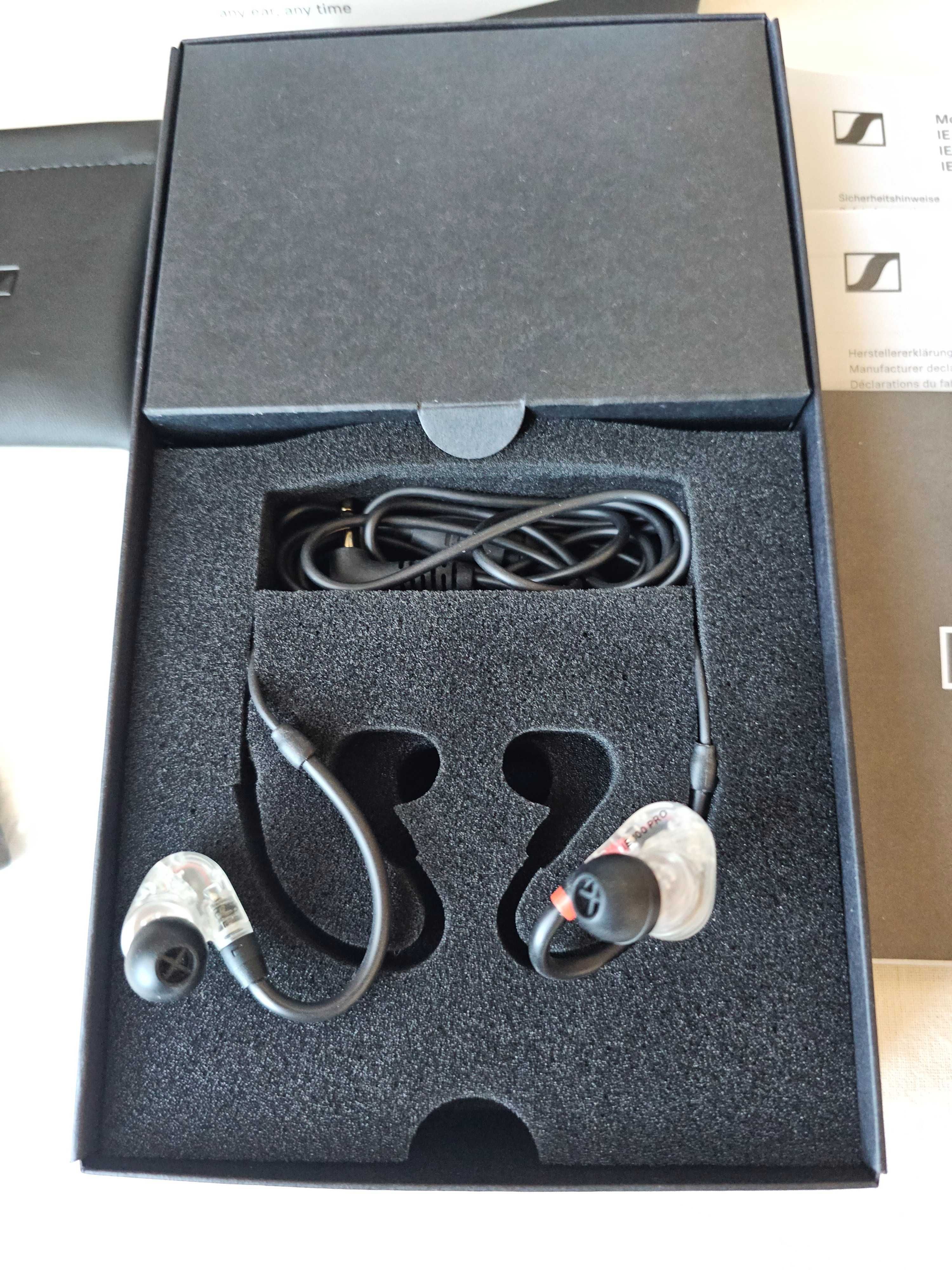 Słuchawki Sennheiser IE 100 PRO, pełny zestaw, tania wysyłka, więcej