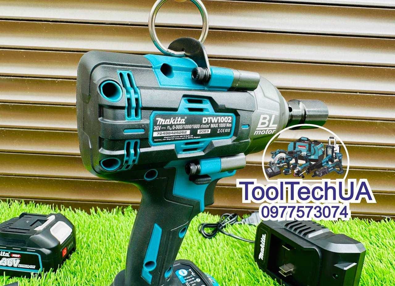 Безщітковий Акумуляторний Гайковерт Makita DTW1002 BL ( 36V/9Ah. XGT )