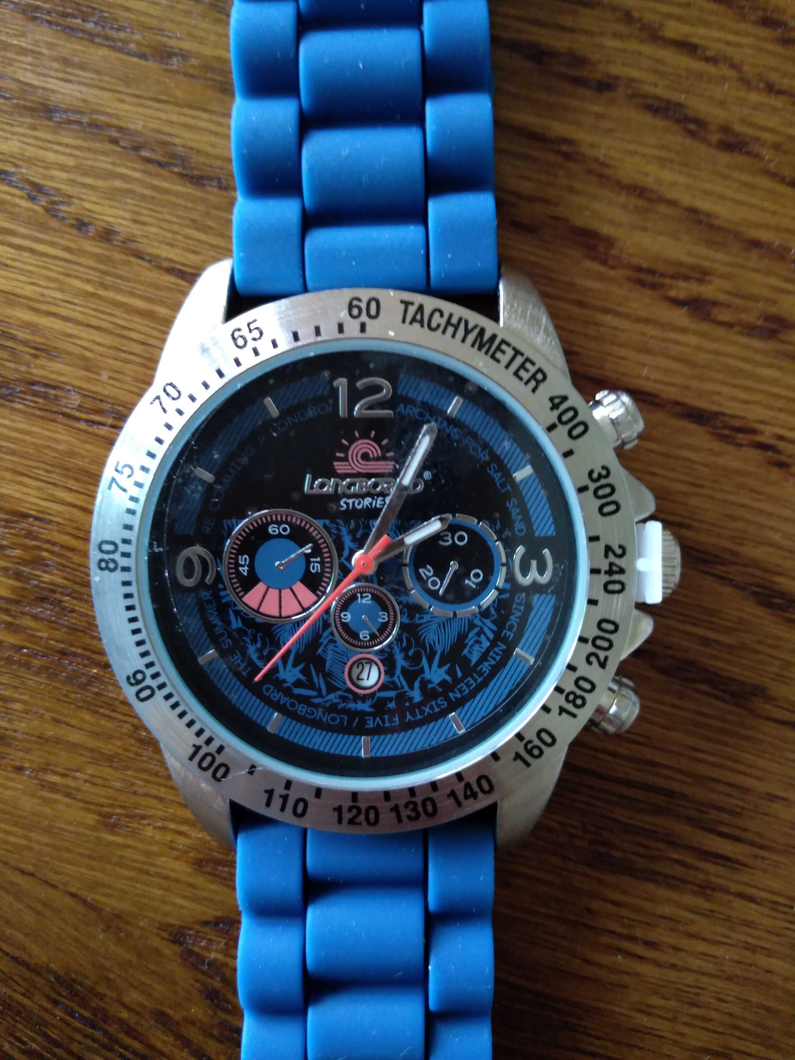 Zegarek męski na rękę nowy niebieski