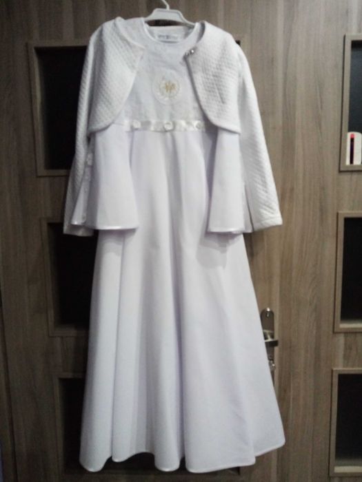 Sukienka komunijna z bolerkiem