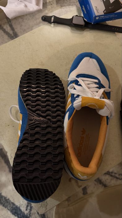 Adidas Originals ZX 700 azul/amarelo – retro runner (bom estado)