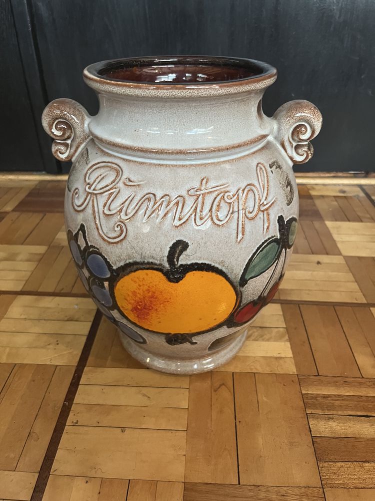 Rumtopf garnek kolekcjonerski ceramiczny