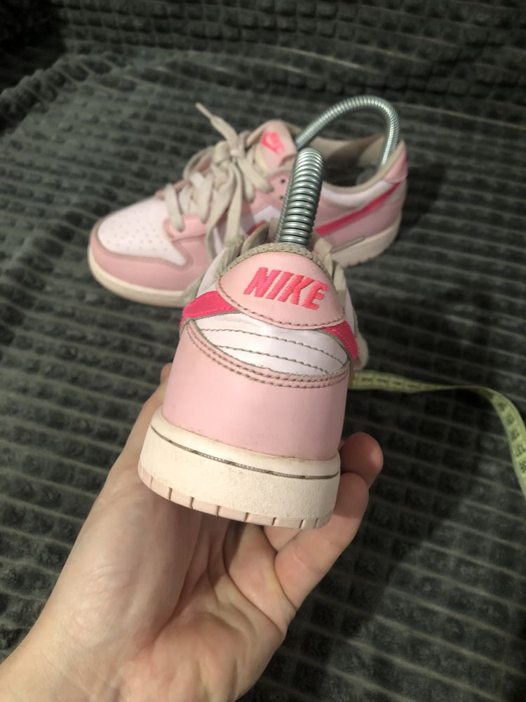 NIKE DUNK Low (35) 22-22.5см Triple Pink кеды кроссовки женские детски