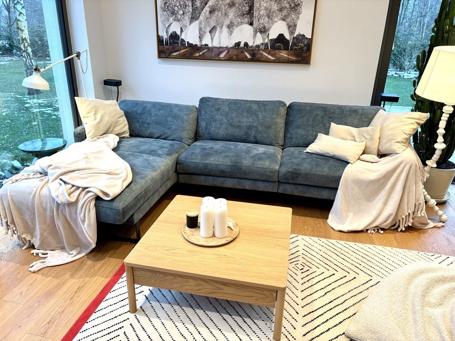 Narożnik rozkladany  szezlag i siedzisko z funkcja relaks