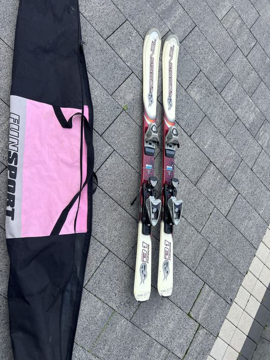 Narty zjazdowe Rossignol B1 Junior 130 cm wraz z wiązaniami
