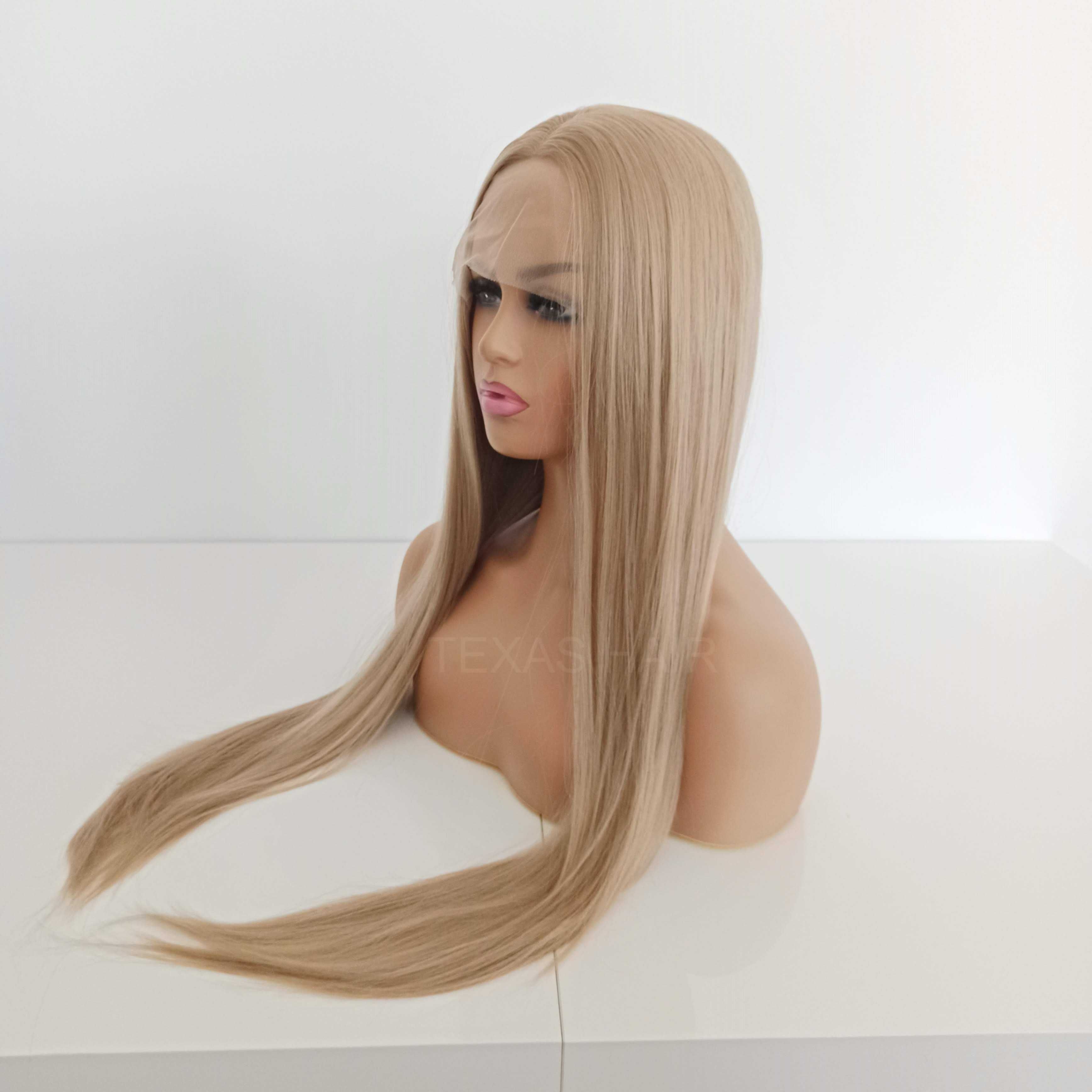 Peruka LACE FRONT blond 40 / 55 / 80 cm + czepek GRATIS!