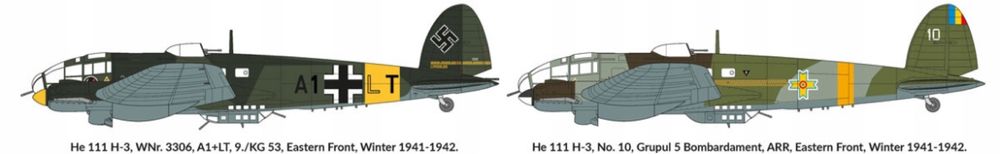Samolot Heinkel He 111 H-3 Eastern Front 1941 model 72049 Hobby 2000