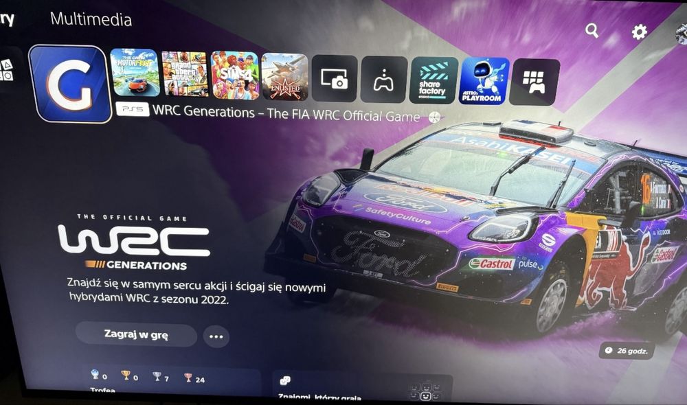 Gra WRC Generations Polska Wersja PL PlayStation 5 Ps5 Slim