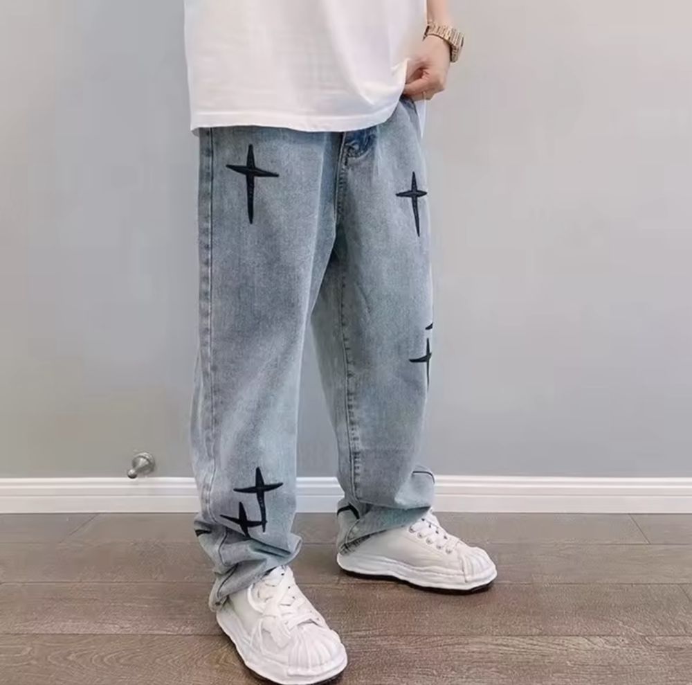 Джинси Baggy блакитні L