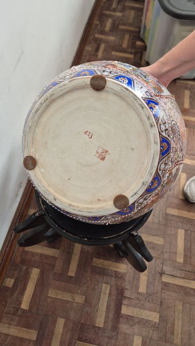 Vaso decorativo pintado à mão