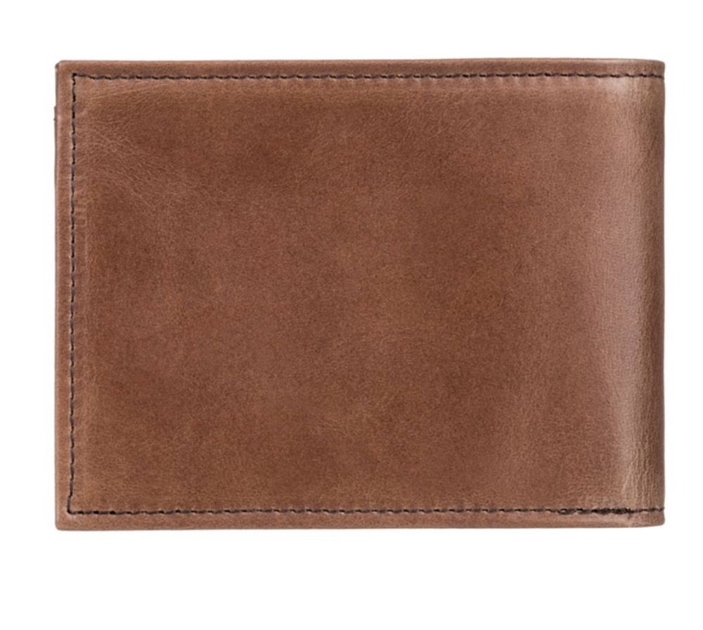 Carteira de pele Element segur leather brown