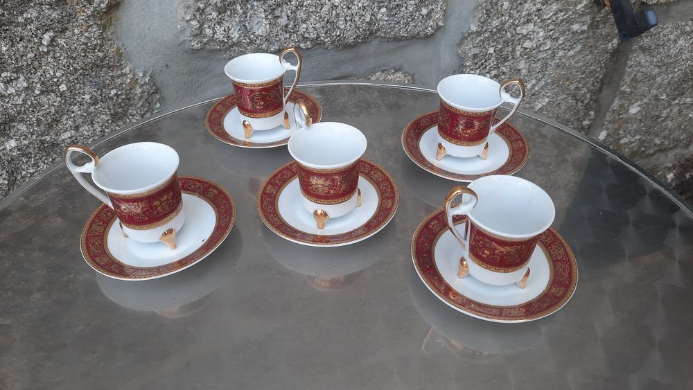 Conjunto de chávenas de cafe