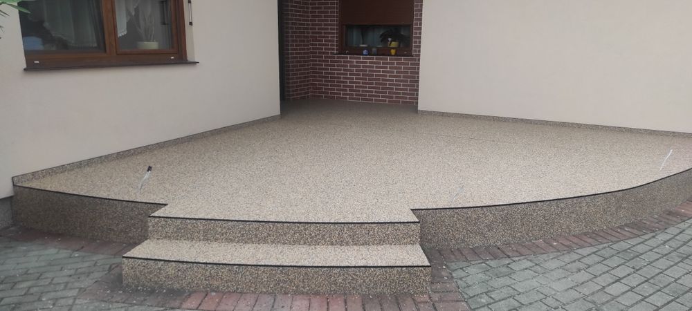 kamienny dywan tarasy schody balkony