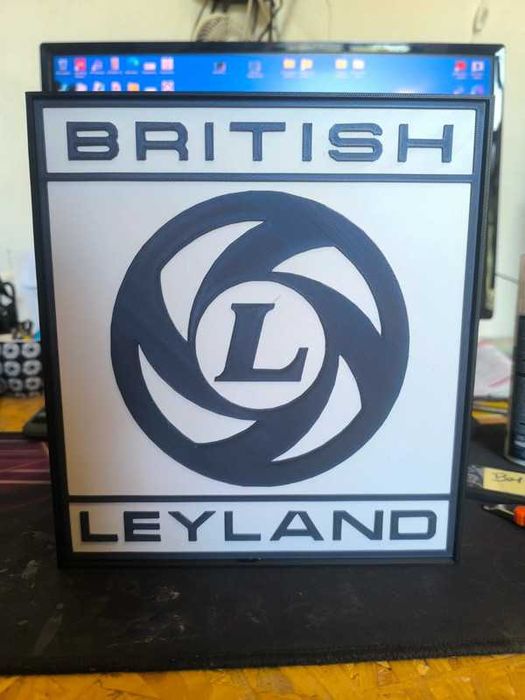 Luminária Decorativa / Lightbox British Leyland