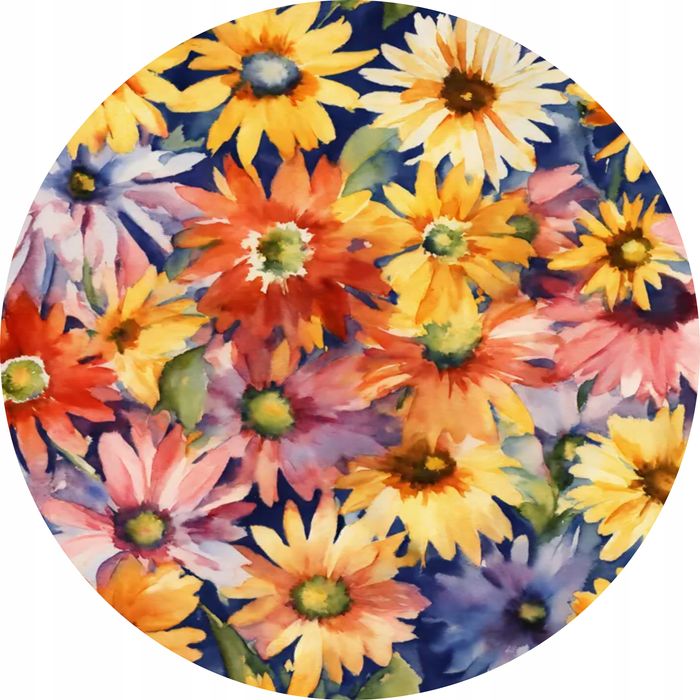 Podkładki pod talerz 4 sztuki Malowane wariacje kwiaty