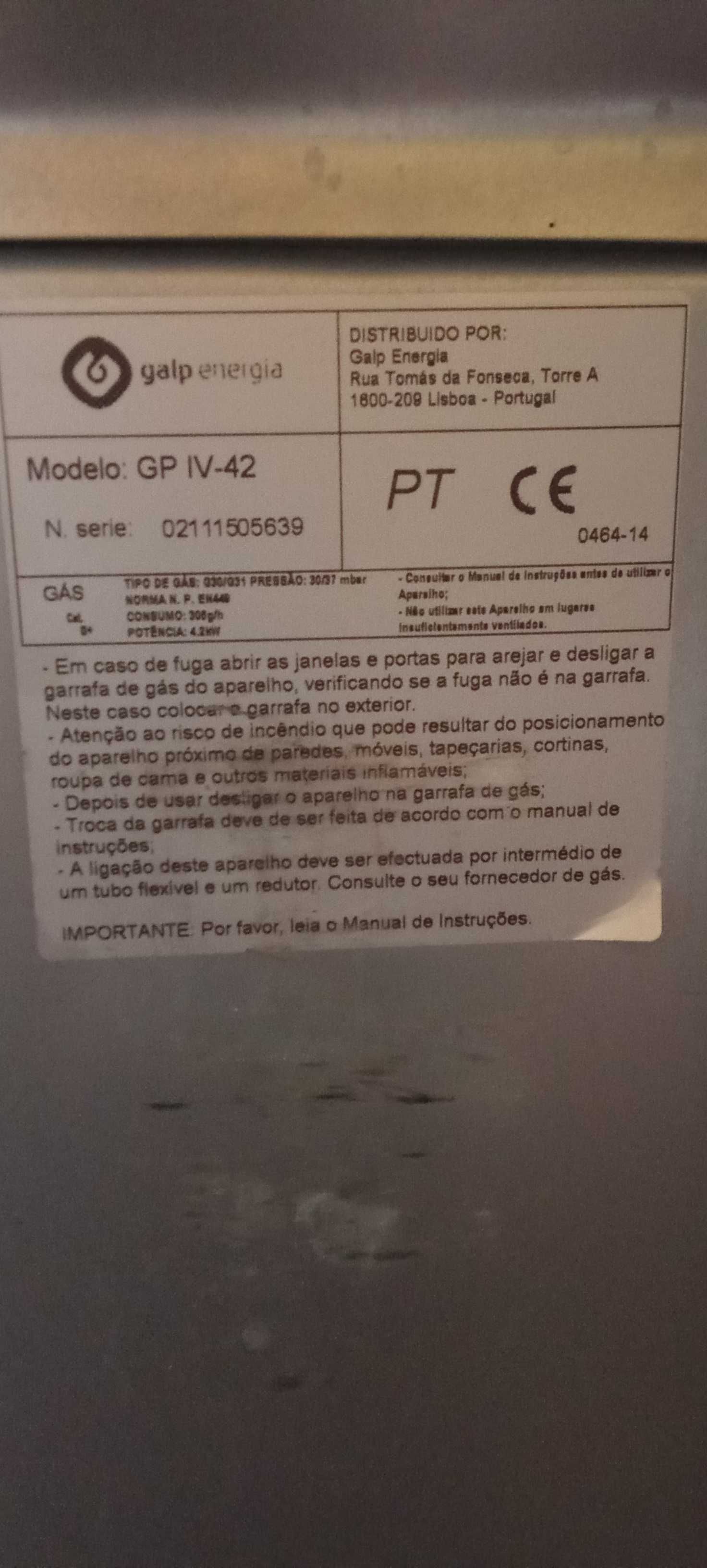 Aquecedor a gás de catalítico/infravermelhos Galp
