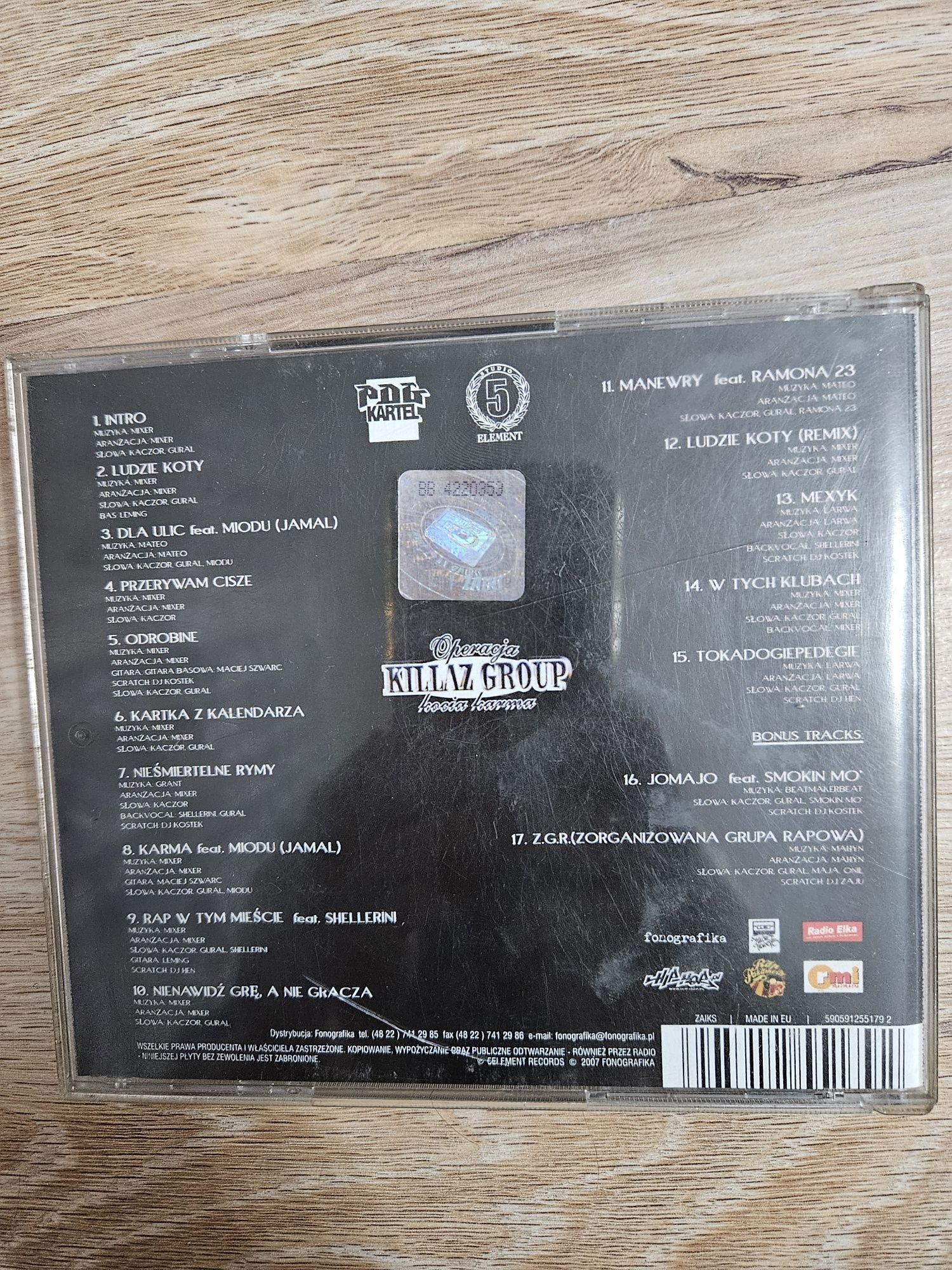 Killaz Group - Operacja kocia karma, CD