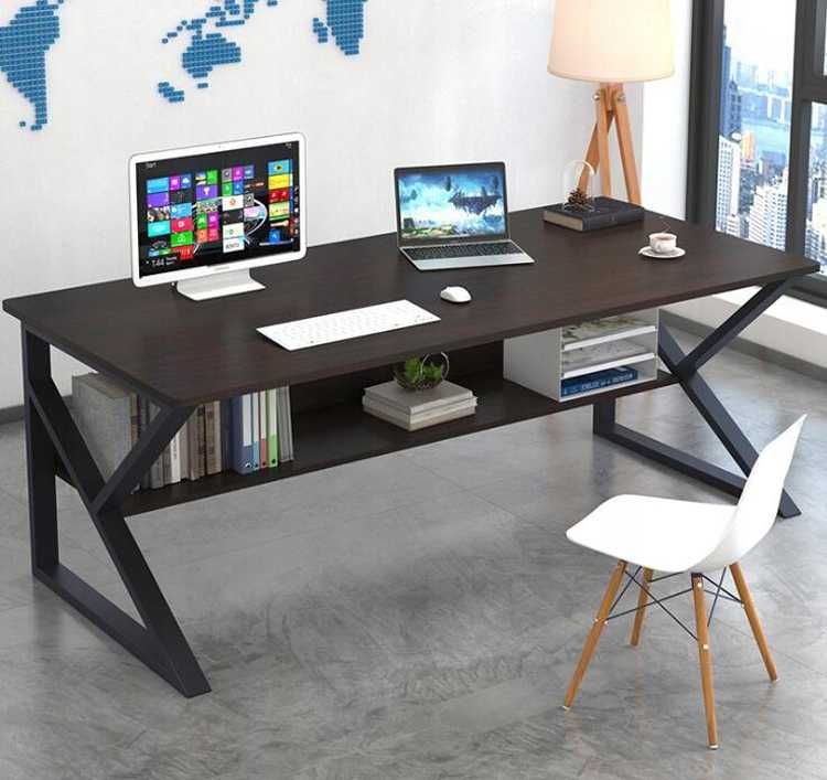 Biurko komputerowe, biurowe z półką 100x60cm STL08CZ