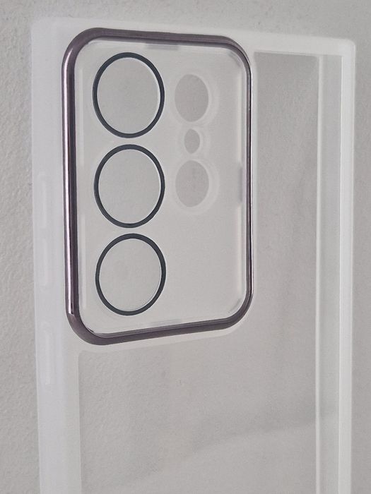 Protective Lens Case do Samsung Galaxy S24 Ultra biały clear