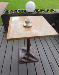 Stolik barowy MARMUROWY stół kawowy kawiarniany marmur restauracja