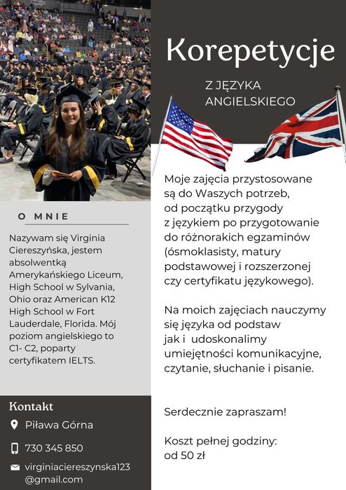 Korepetycje z języka angielskiego online