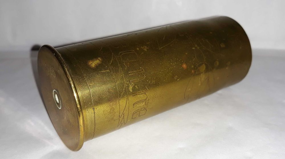 Francuska łuska do działka 37mm Puteaux 1916 rok- sztuka okopowa