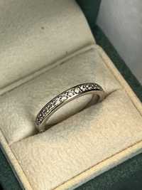 Yes Eternel obrączka pierścionek białe złoto diamenty