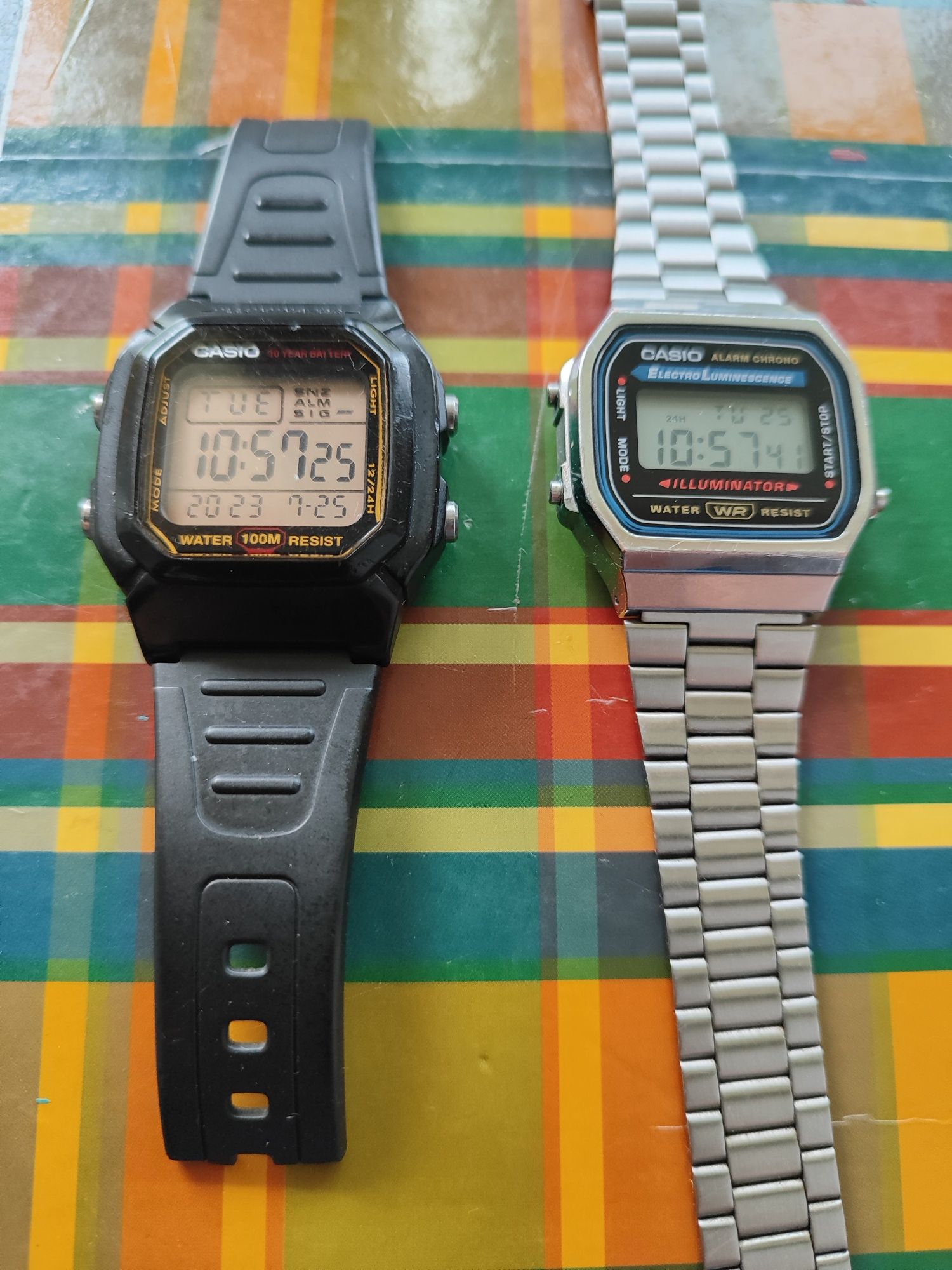 годинники Casio a168wa-1yes та W800-H лот