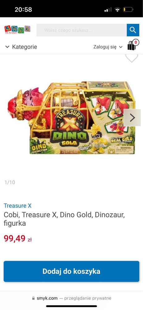 Cobi, Treasure X, Dino Gold, Dinozaur, figurka