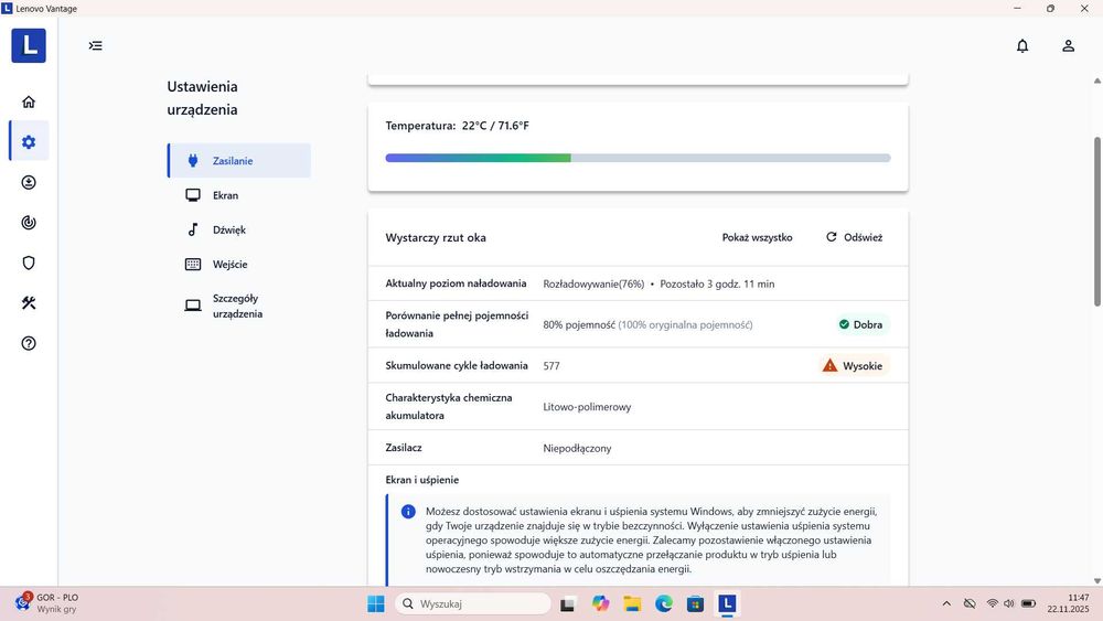 Lenovo ThinkPad L580  Intel 8gen. 256GB Nvme,8Gb ddr4 Win11 ład. Usb-C