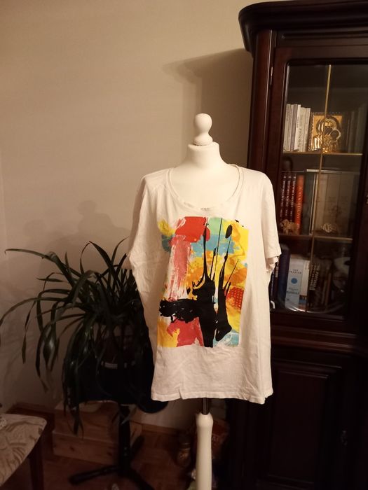 Koszulka biała motyw ekspresja