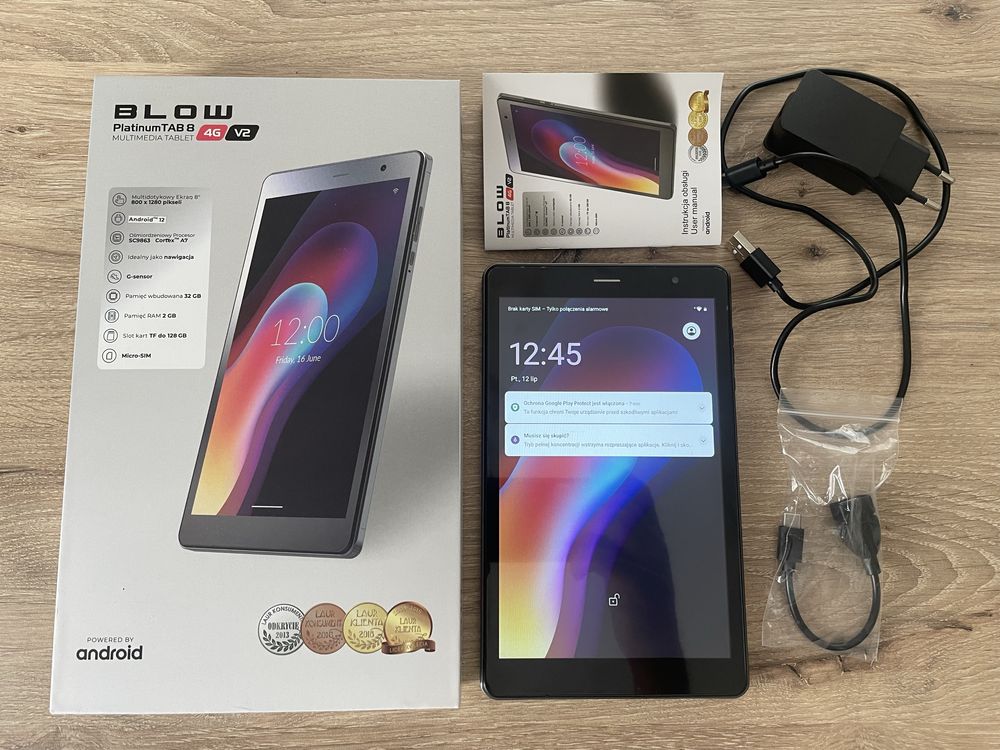 Tablet Blow Platinum Tab 8 4G V2 SIM LTE Yanosik