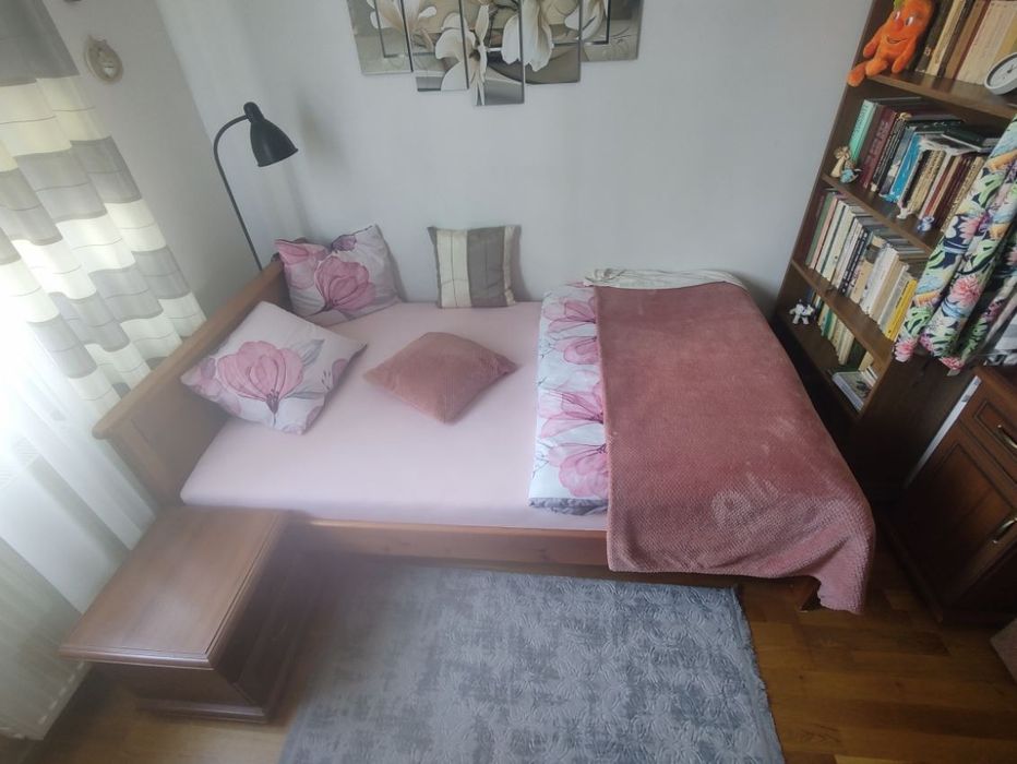 Sprzedam łóżko z materacem rehabilitacyjnym okazja tanio 130x210 bdb