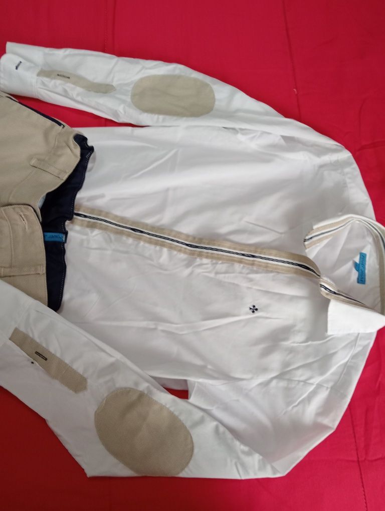 Calção e camisa.usado só um dia num batizado.