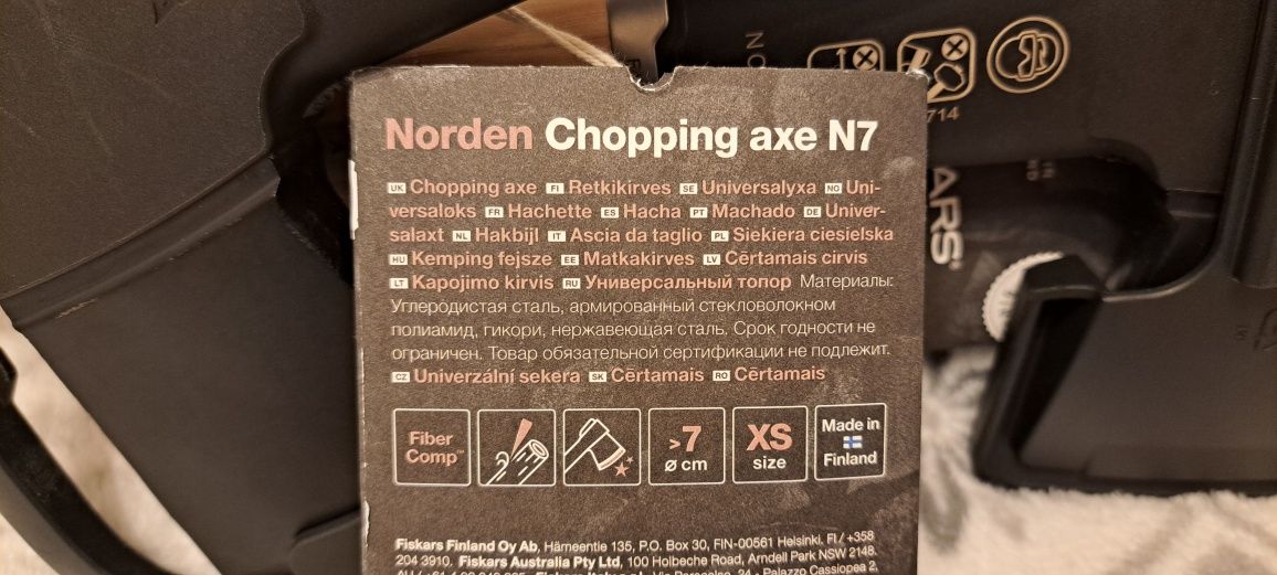Nowa Siekiera Fiskars Norden Chopping axe N7