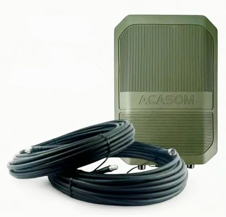 КОМПЛЕКТ: Антенна усилитель ACASOM ROC-6 N-TYPE с кабелями RG-8 20м.