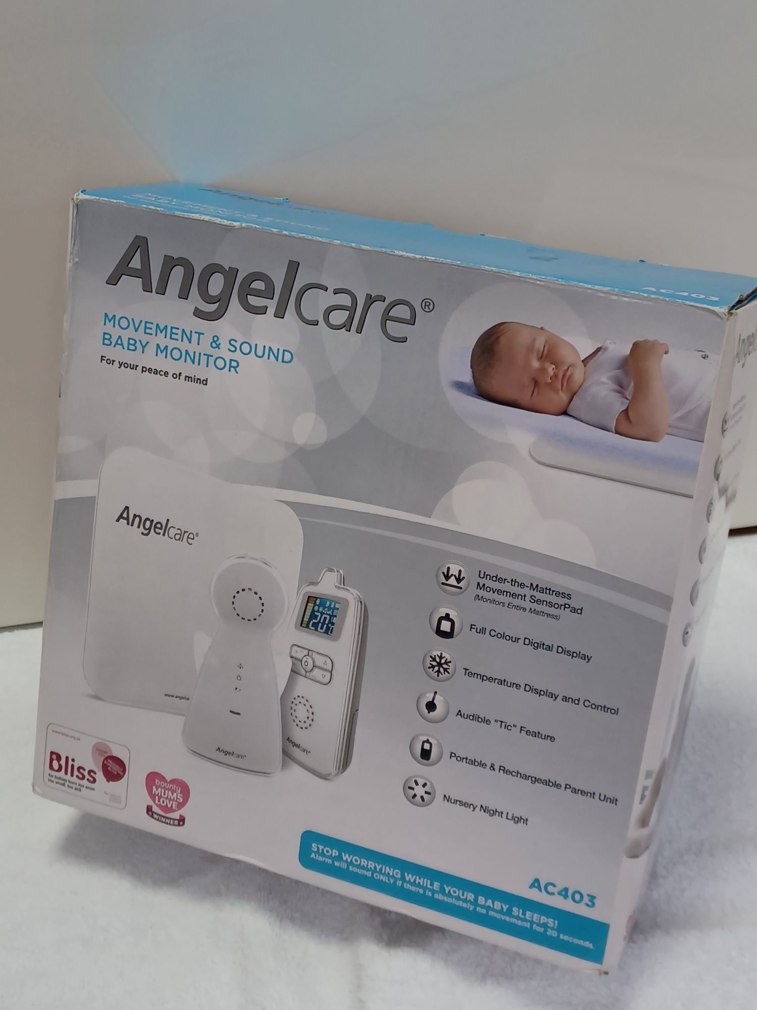 Niania elektroniczna Angelcare monitor oddechu