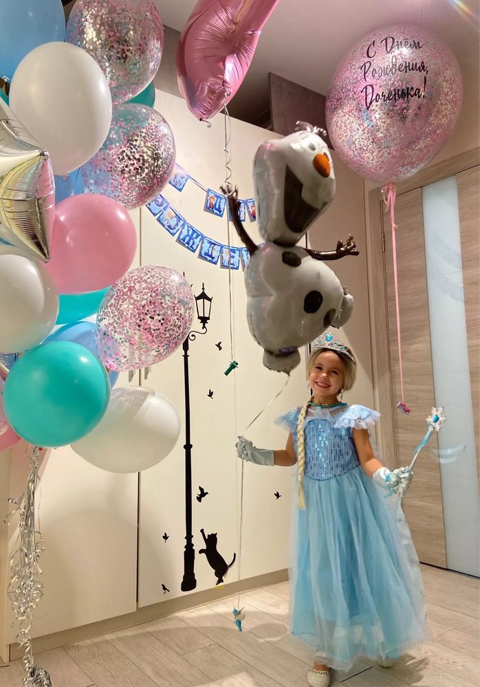 Сукня Ельзи 4 5 6 7 років довга Ельзы Frozen Фрозен плаття