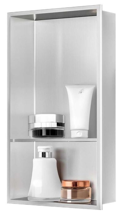 Sunrik dwuwarstwowa nisza prysznicowa 60x30x10 cm nikiel